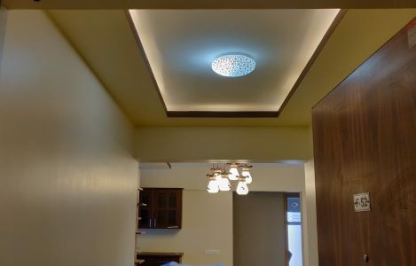 ColourDrive-Gyproc Best Modern Ceiling Design Home Office False Ceiling Design & Painting for Reception Space